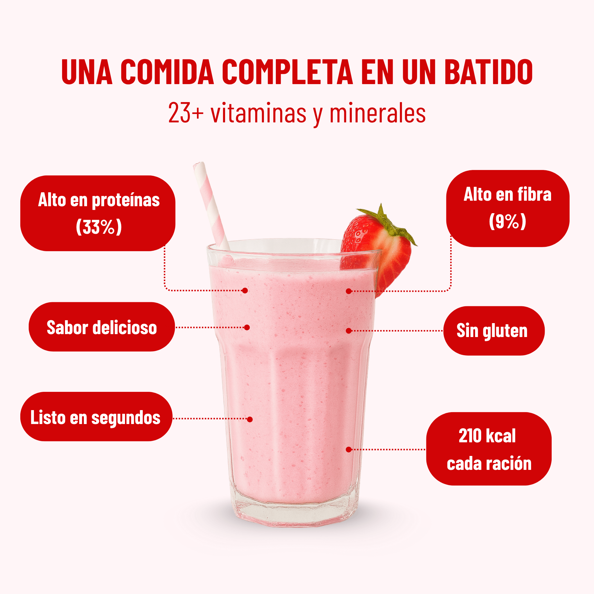 Batido Sabor Fresa Fitóniq - Fitóniq