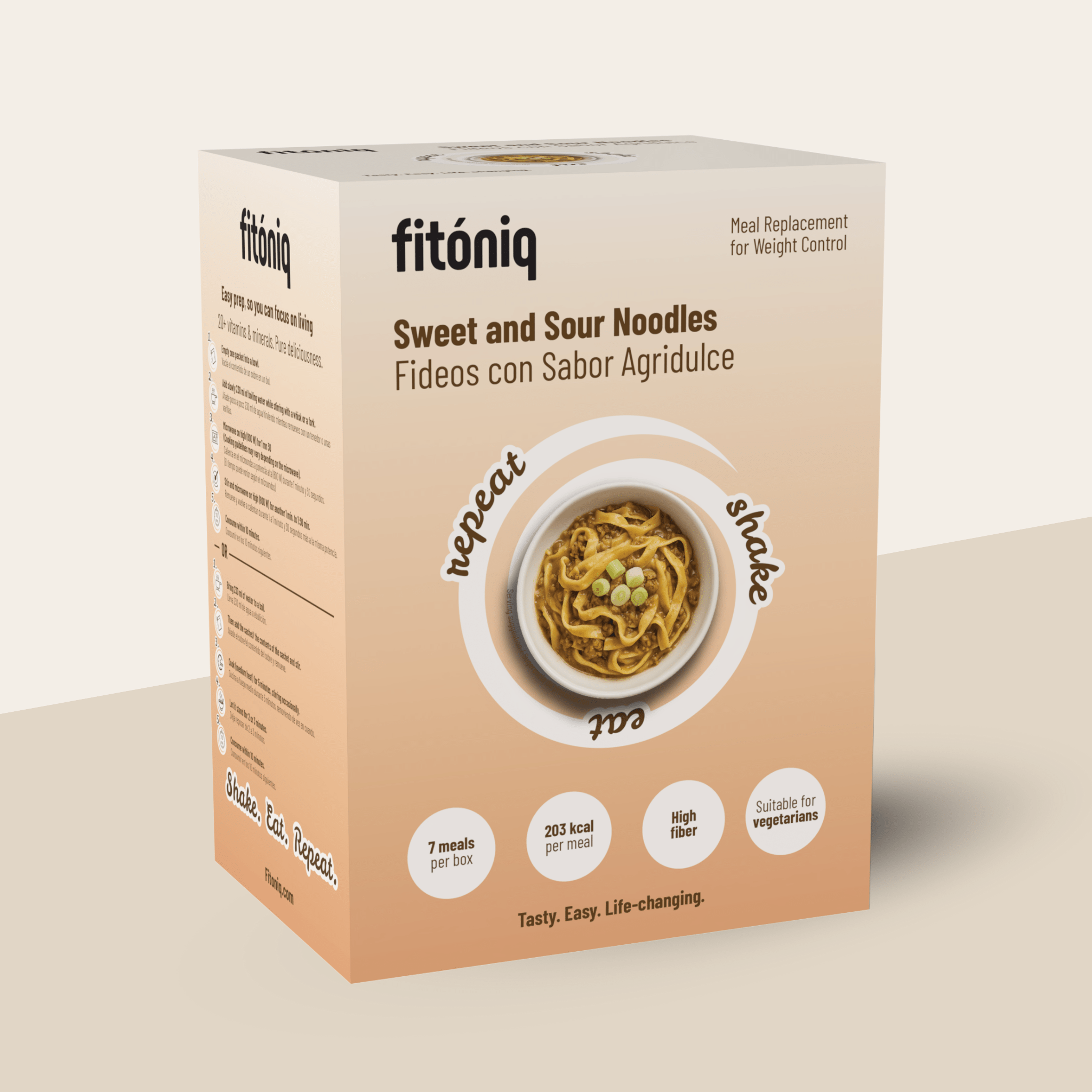 Fideos con Sabor Agridulce - Fitóniq