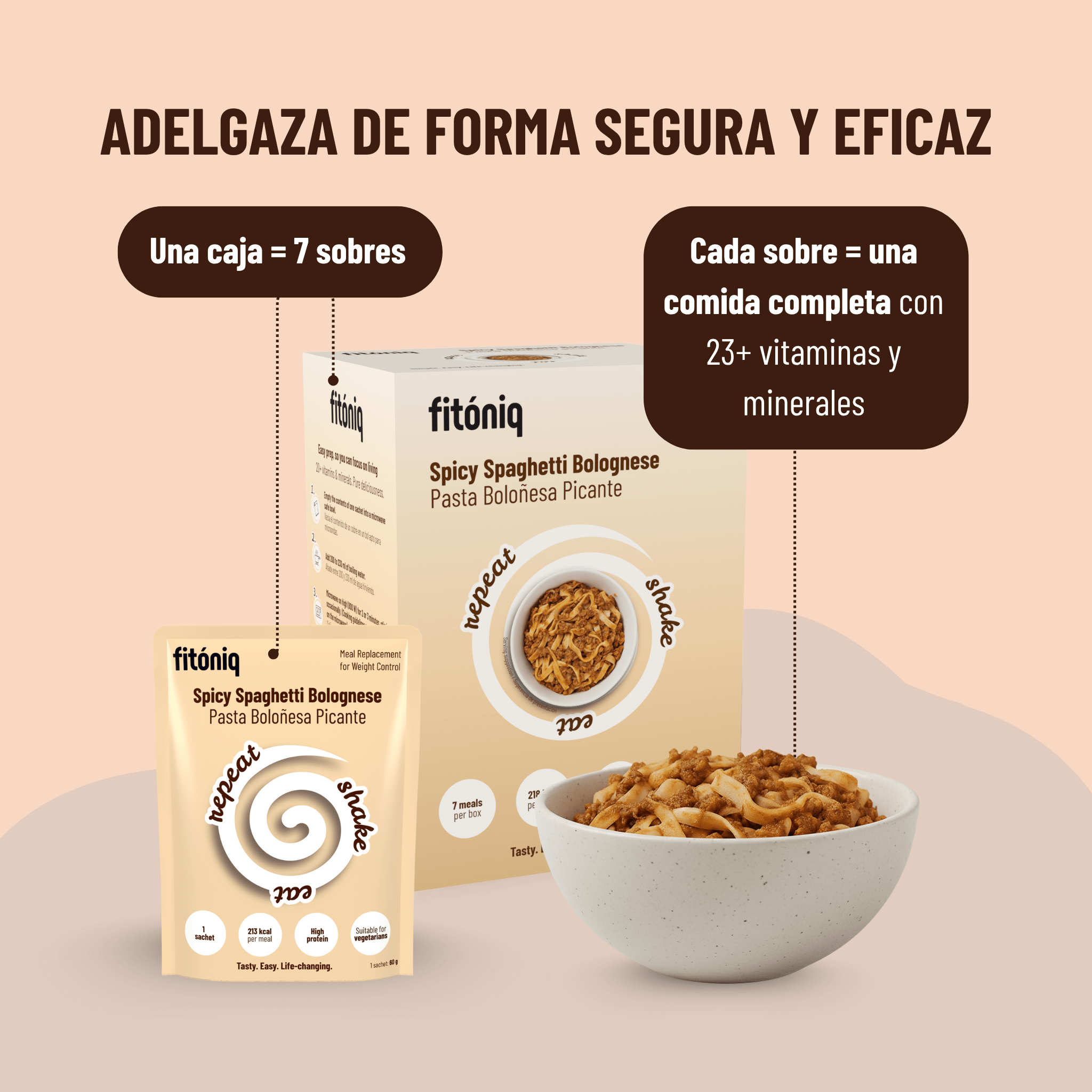 Pasta Boloñesa Picante Fitóniq - Fitóniq