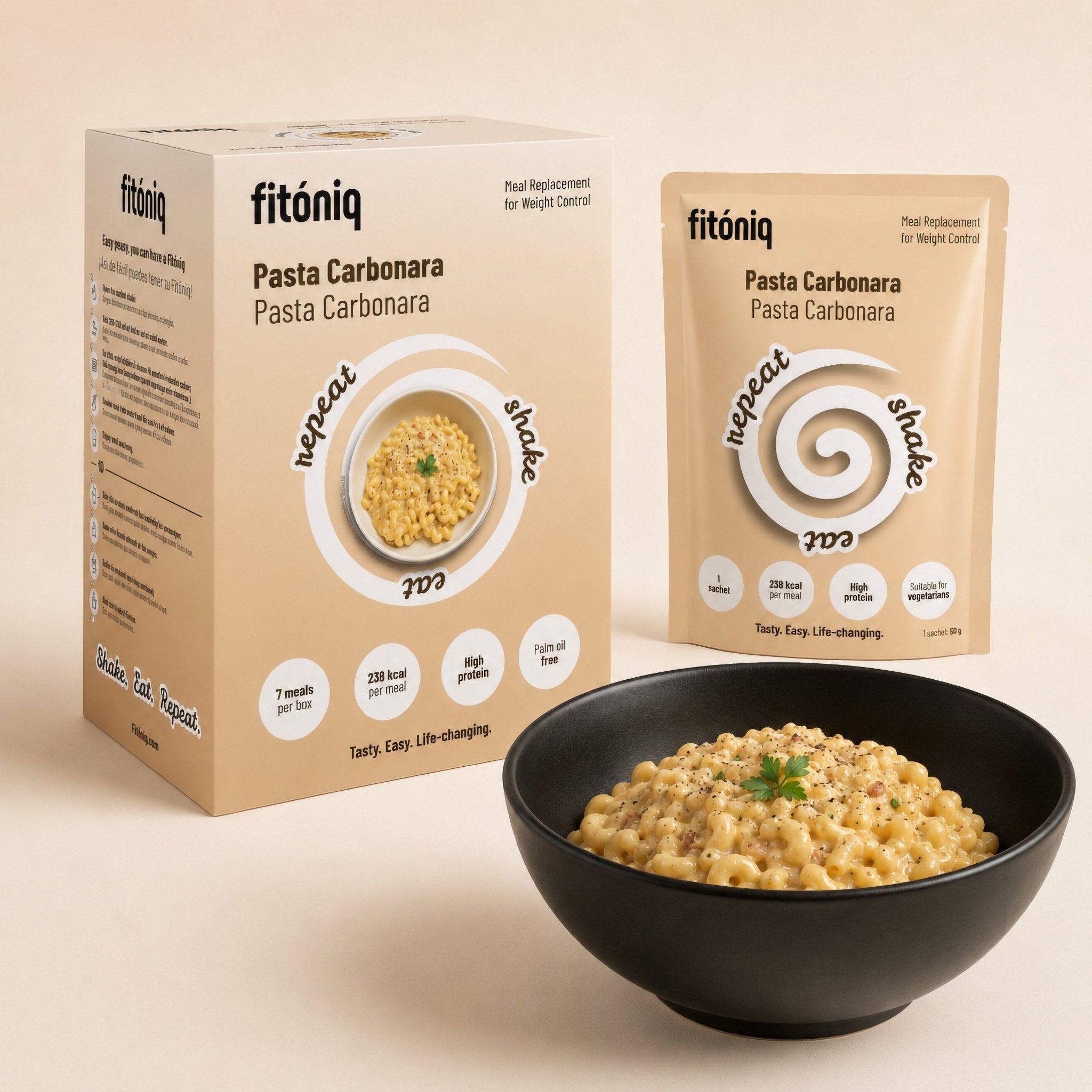 Pasta Carbonara Fitóniq - Fitóniq