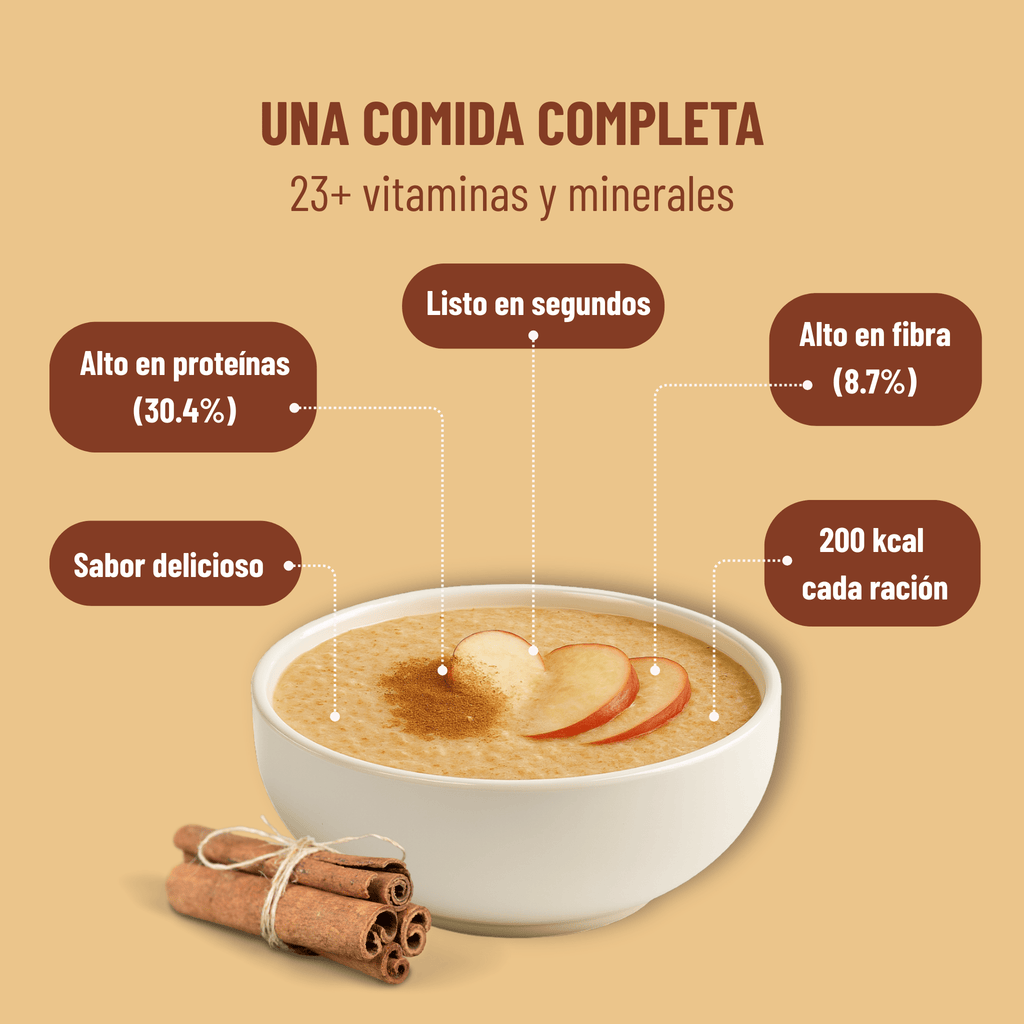 Porridge de Avena con Manzana y Canela - Fitóniq