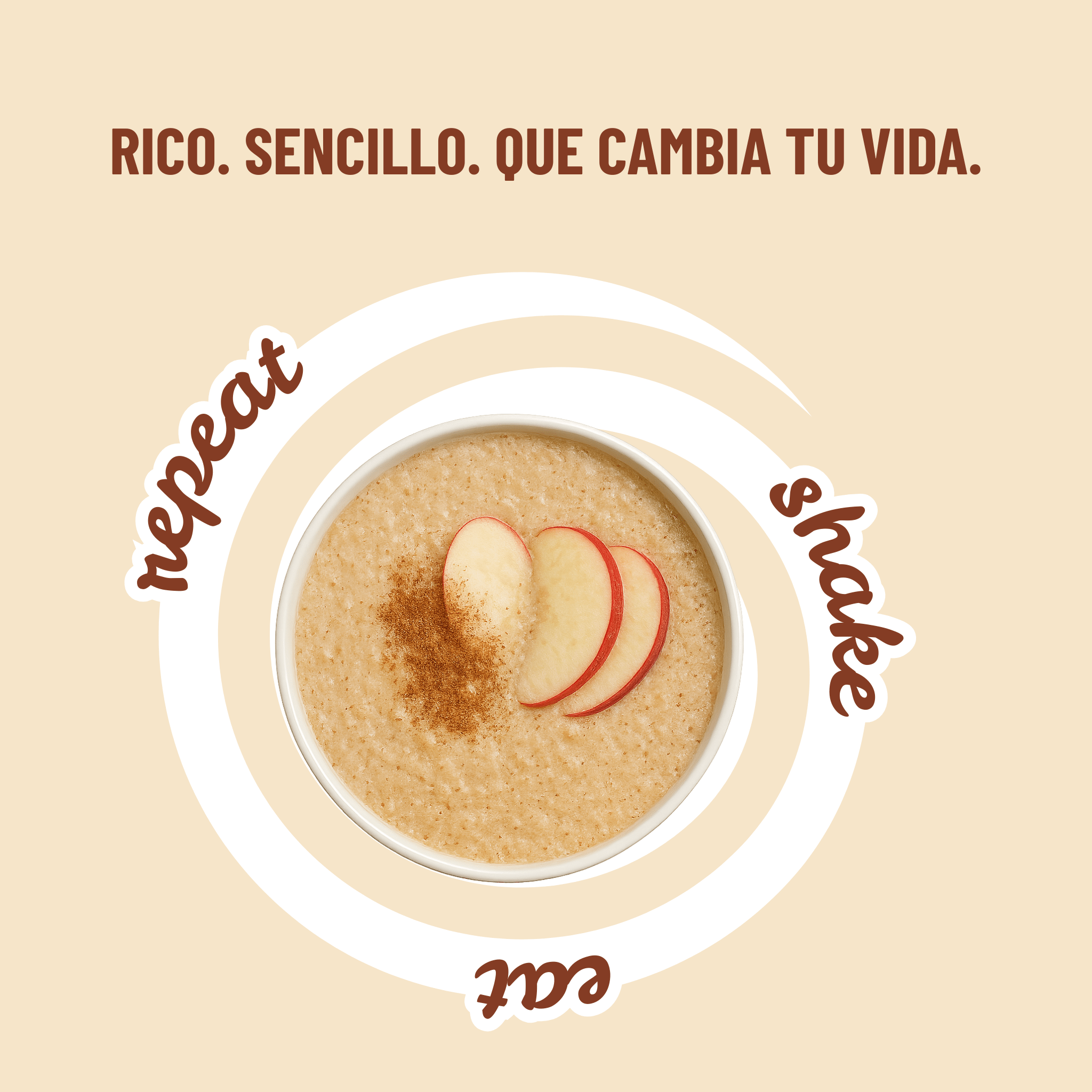 Porridge de Avena con Manzana y Canela - Fitóniq