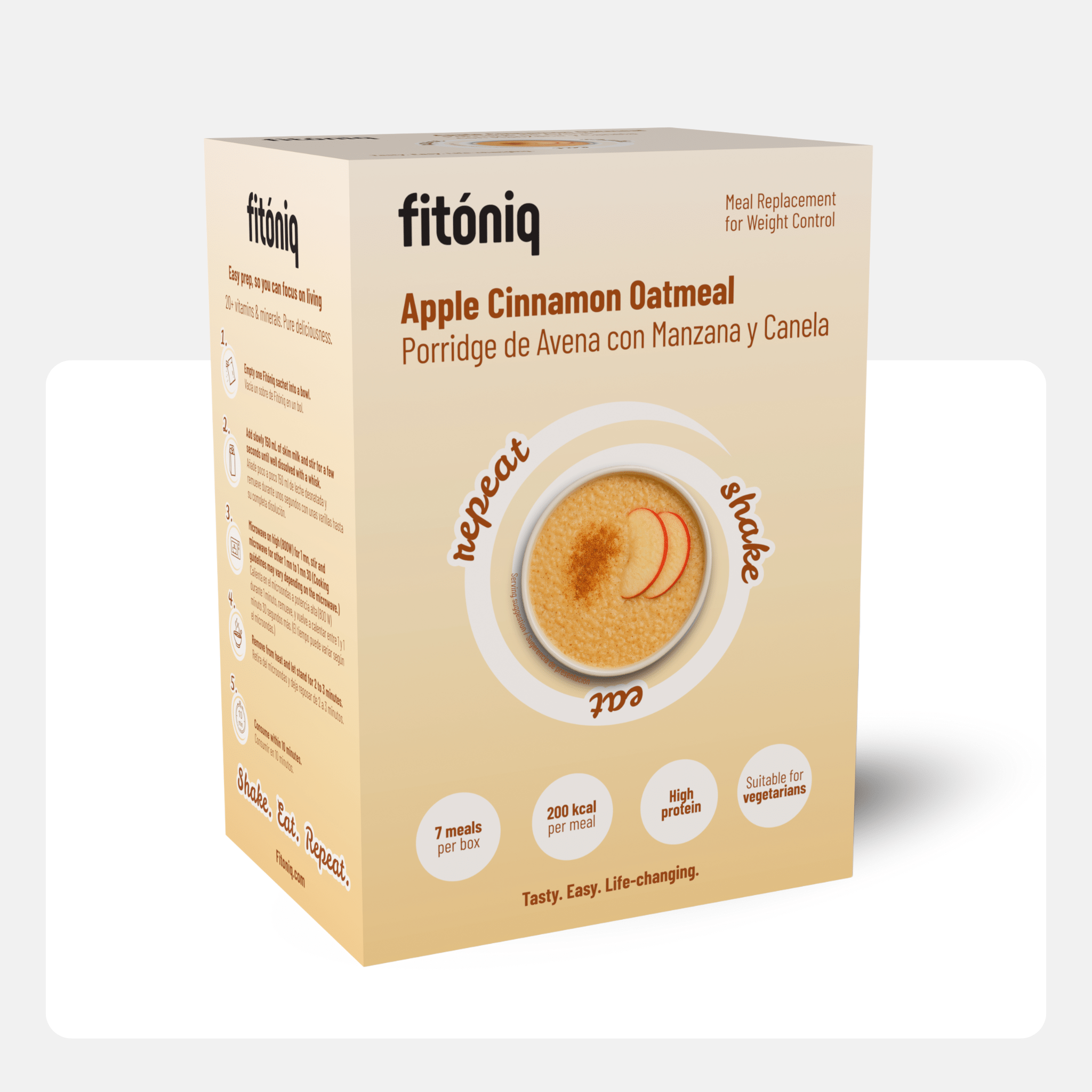 Porridge de Avena con Sabor de Manzana y Canela Fitóniq - Fitóniq