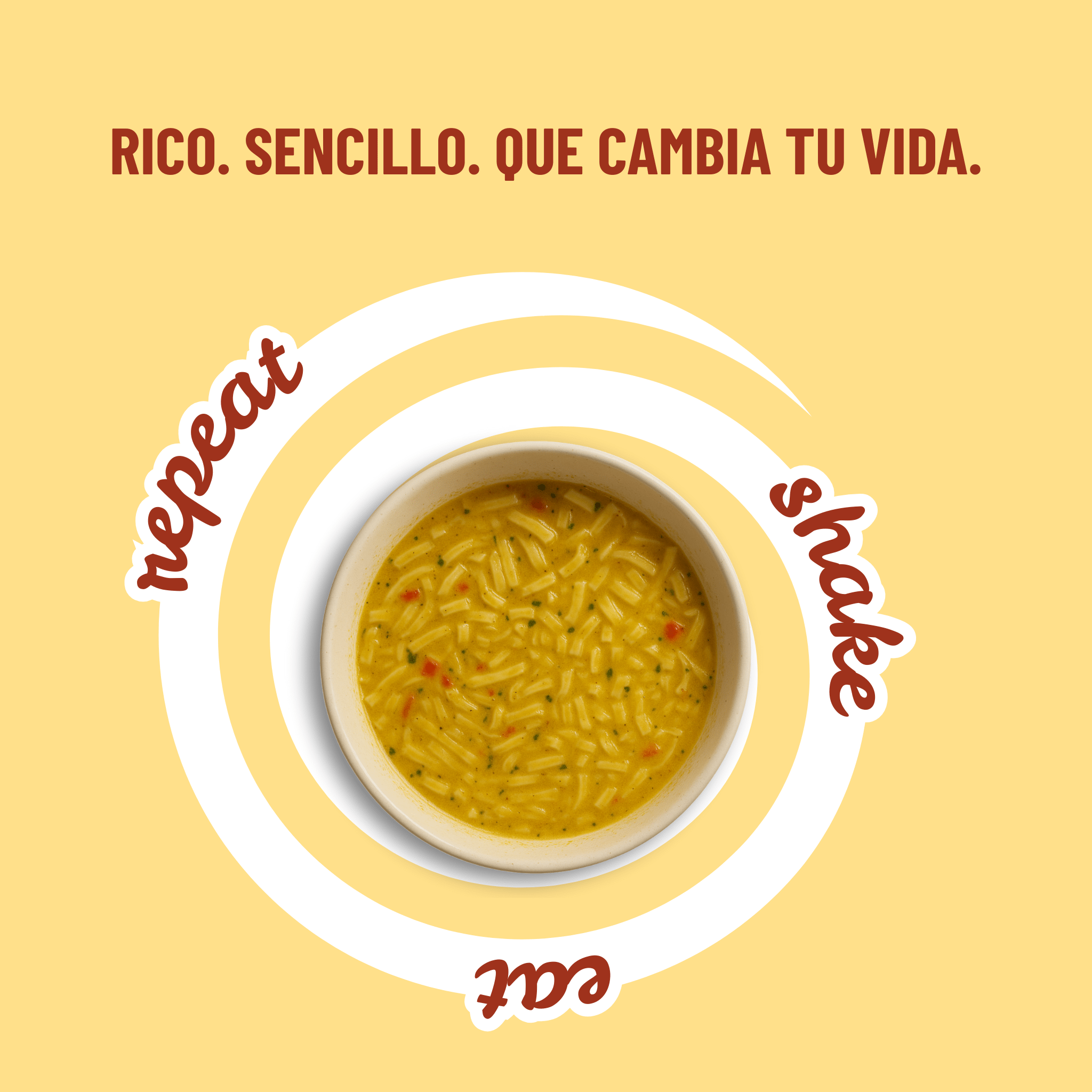 Sopa de Fideos con Curry de Pollo - Fitóniq